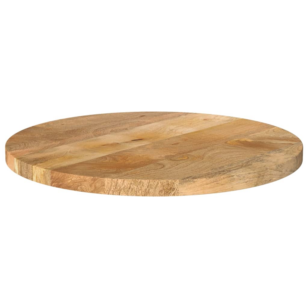 Bordplate Ø 50x2,5 cm rund heltre mango vidaXL