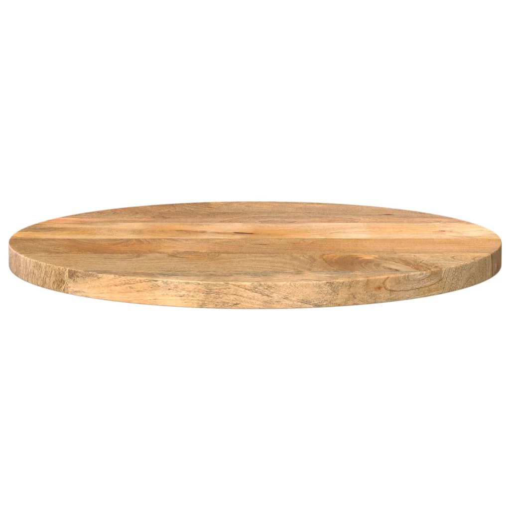 Bordplate Ø 50x2,5 cm rund heltre mango vidaXL
