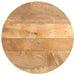 Bordplate Ø 50x3,8 cm rund heltre mango vidaXL