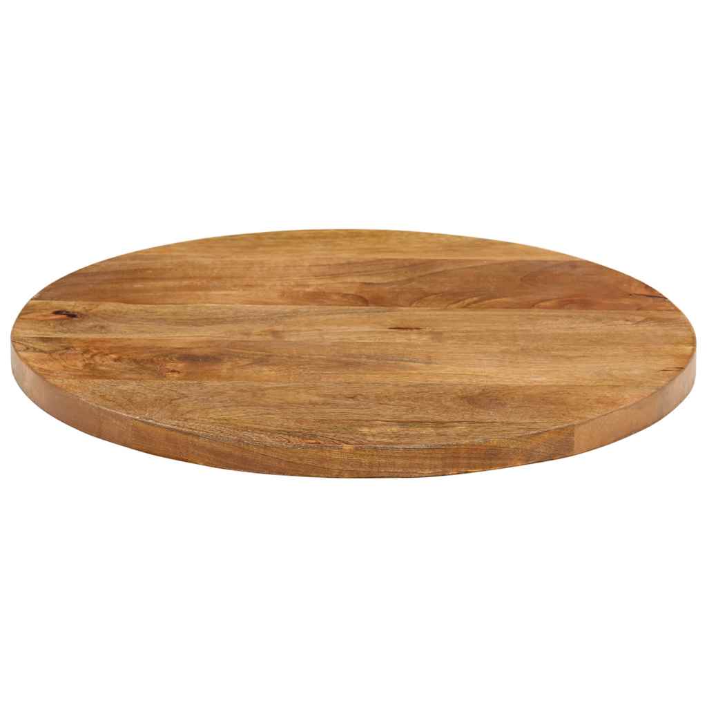 Bordplate Ø 40x2,5 cm rund heltre mango vidaXL