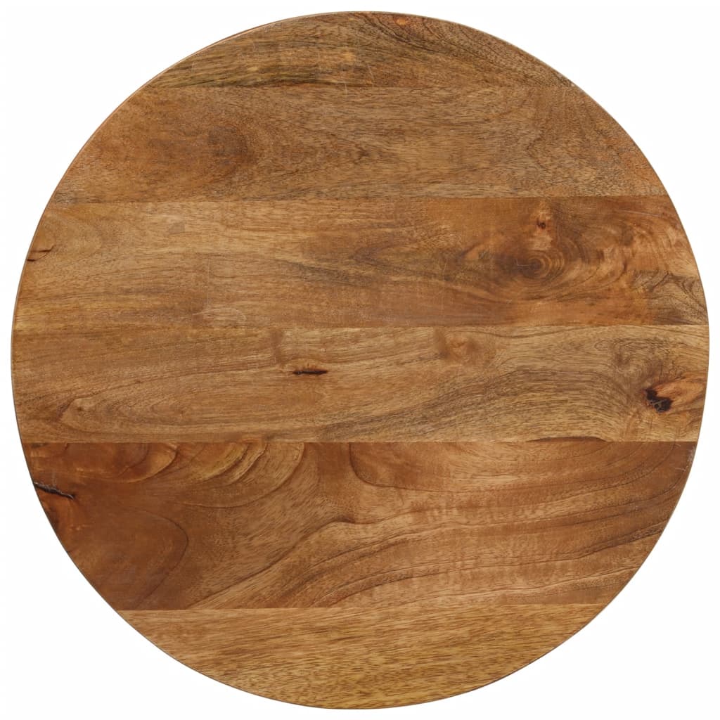 Bordplate Ø 60x2,5 cm rund heltre mango vidaXL