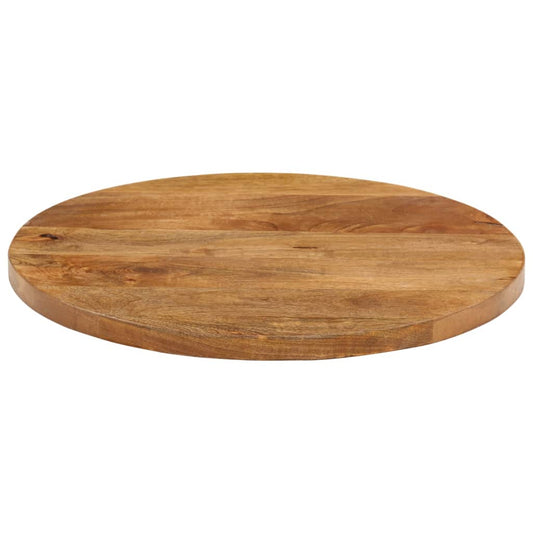 Bordplate Ø 60x2,5 cm rund heltre mango vidaXL