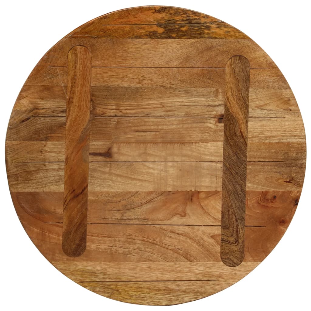 Bordplate Ø 60x2,5 cm rund heltre mango vidaXL