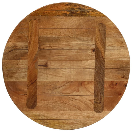 Bordplate Ø 60x2,5 cm rund heltre mango vidaXL