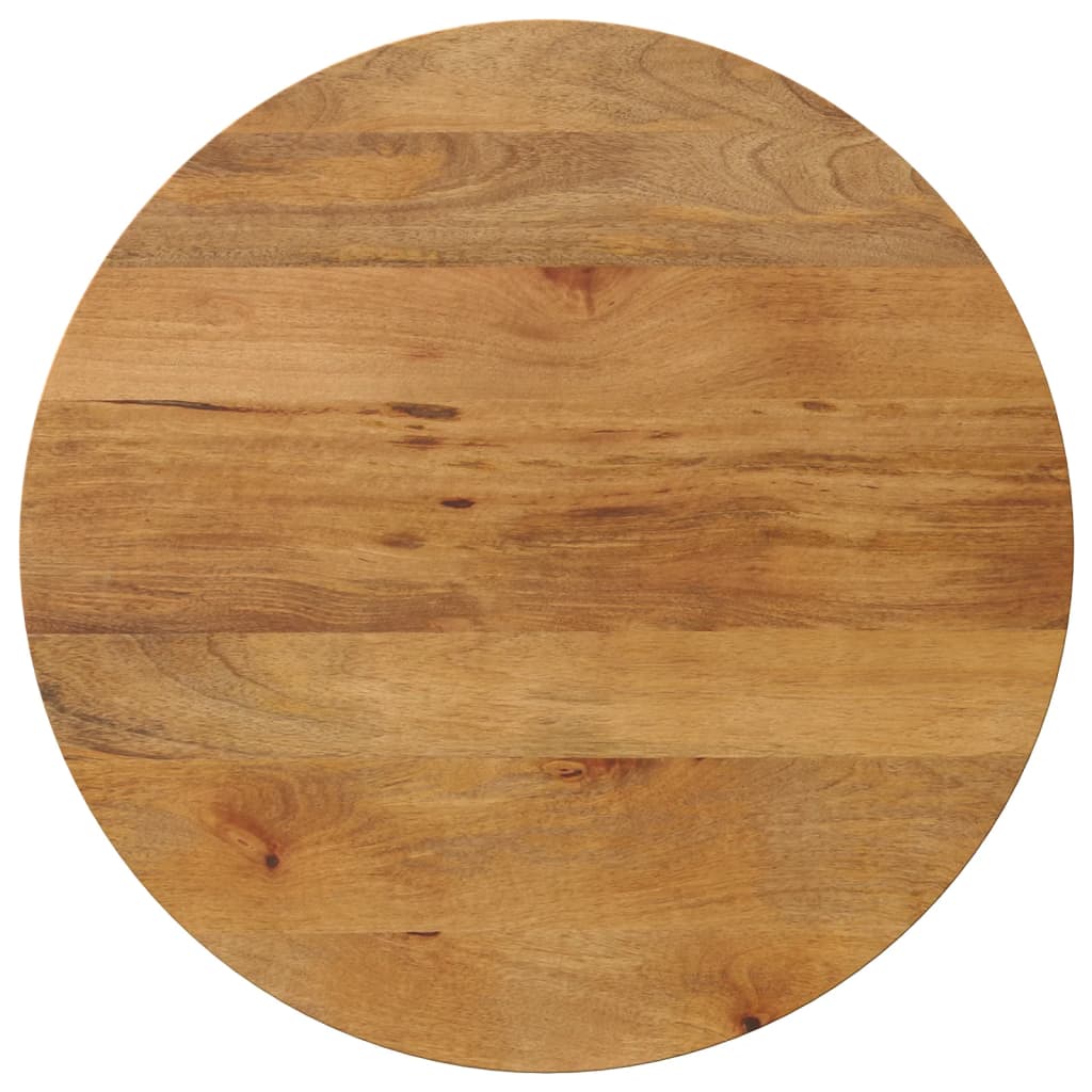 Bordplate Ø 70x3,8 cm rund heltre mango vidaXL