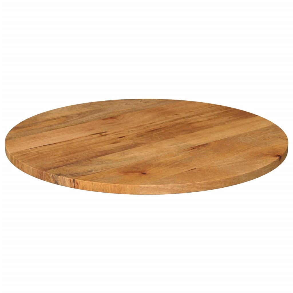 Bordplate Ø 70x3,8 cm rund heltre mango vidaXL