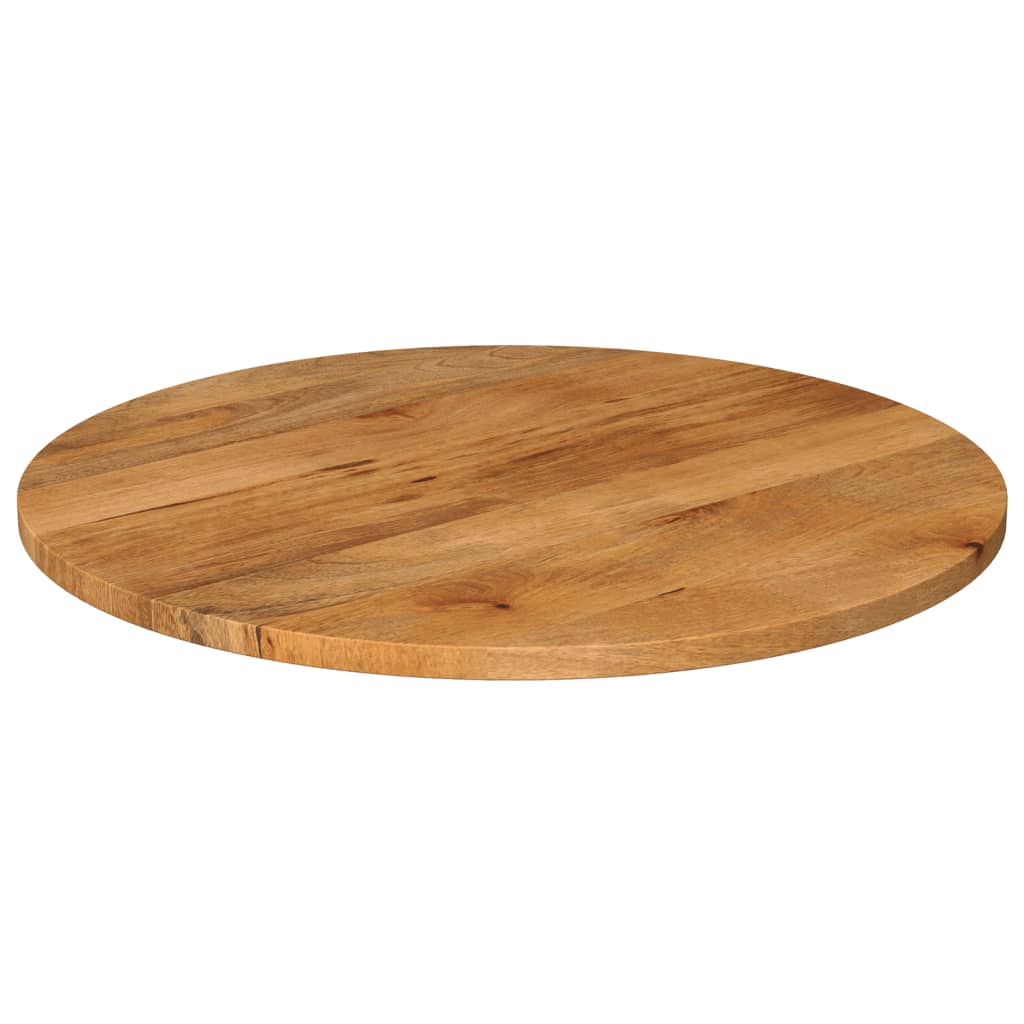 Bordplate Ø 90x3,8 cm rund heltre mango vidaXL