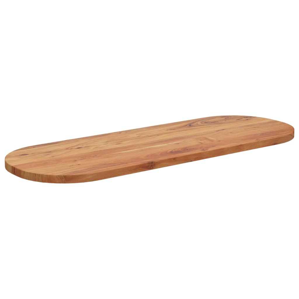 Bordplate 110x40x2,5 cm oval heltre akasie