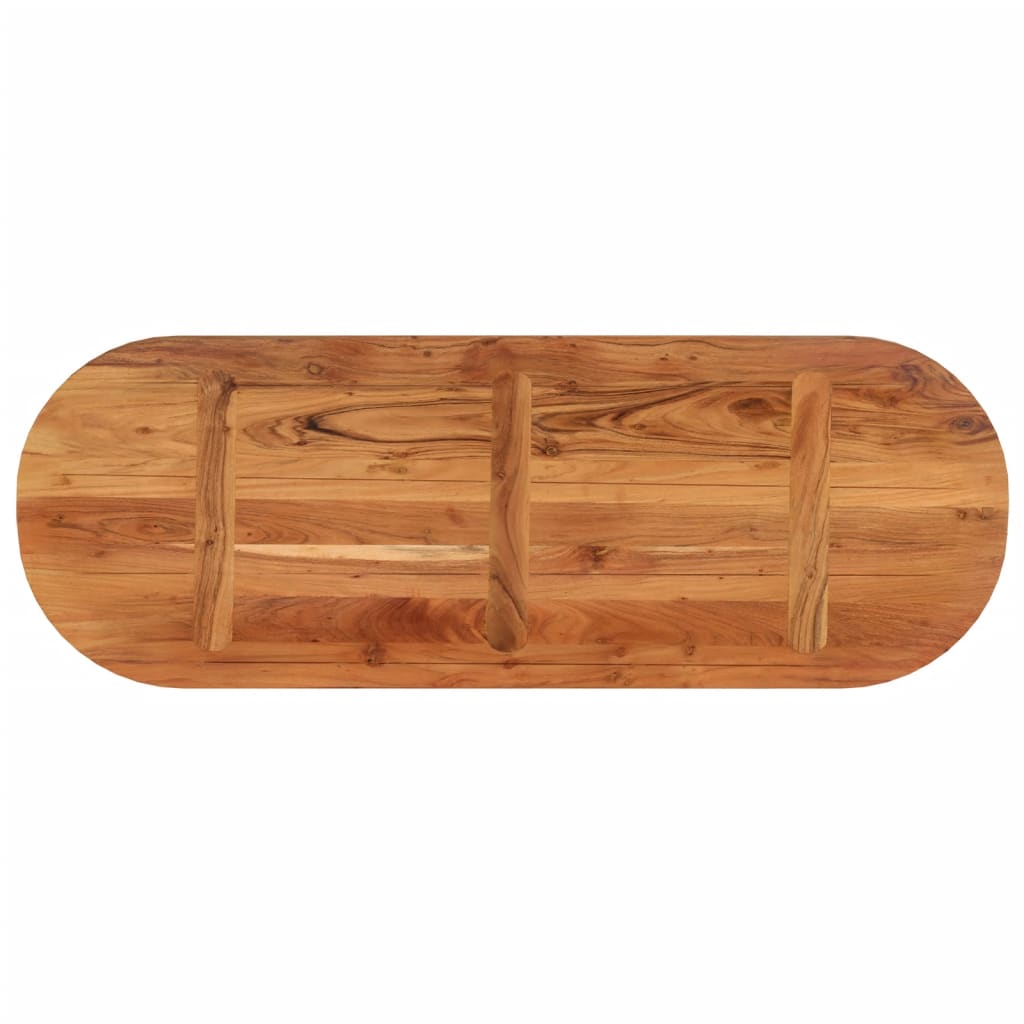 Bordplate 110x40x3,8 cm oval heltre akasie