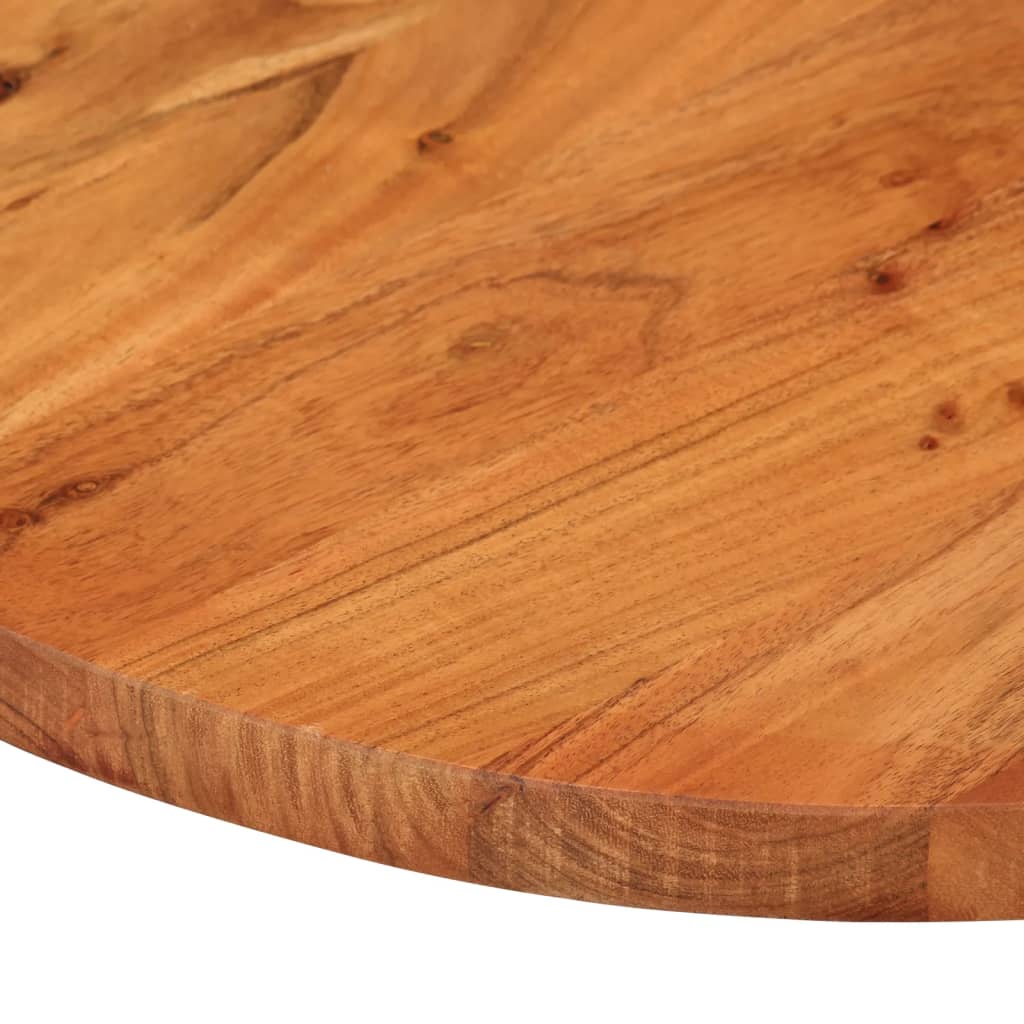 Bordplate 120x50x3,8 cm oval heltre akasie