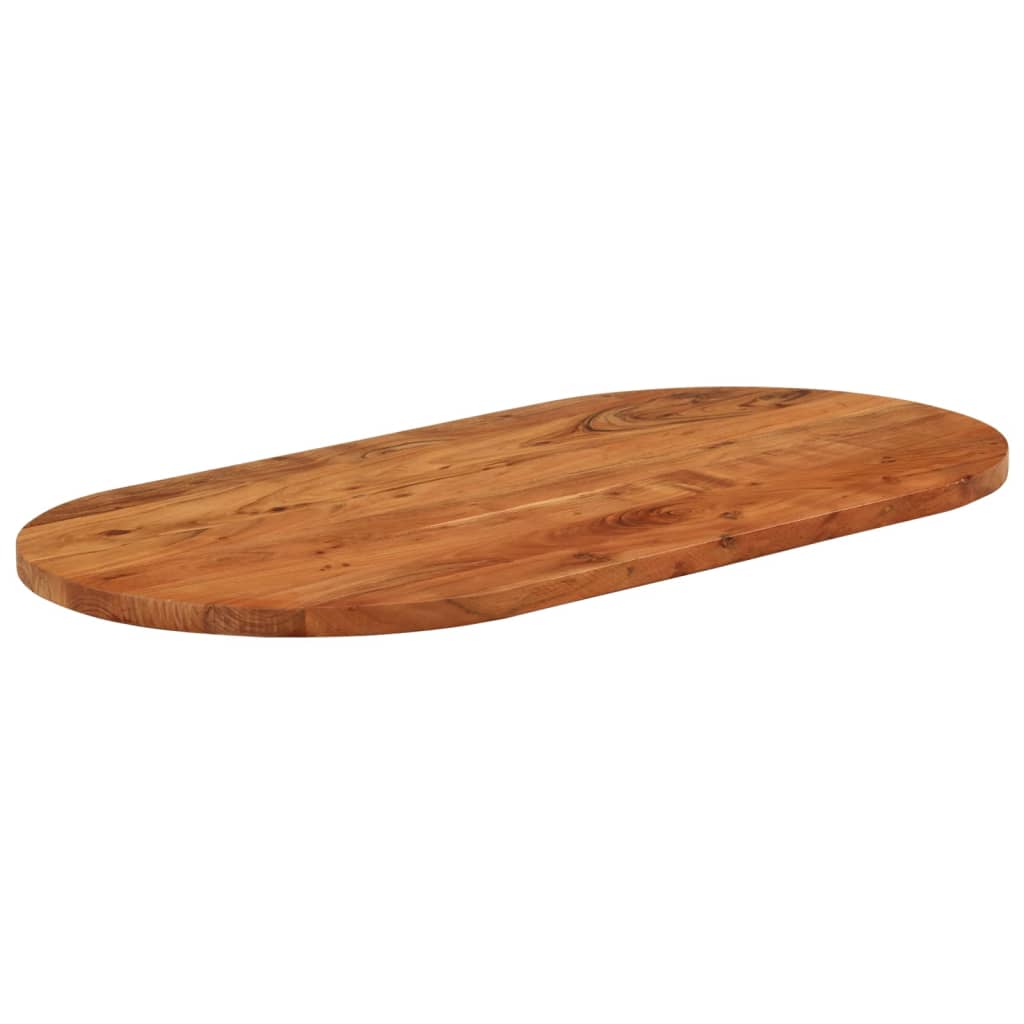 Bordplate 120x60x3,8 cm oval heltre akasie vidaXL