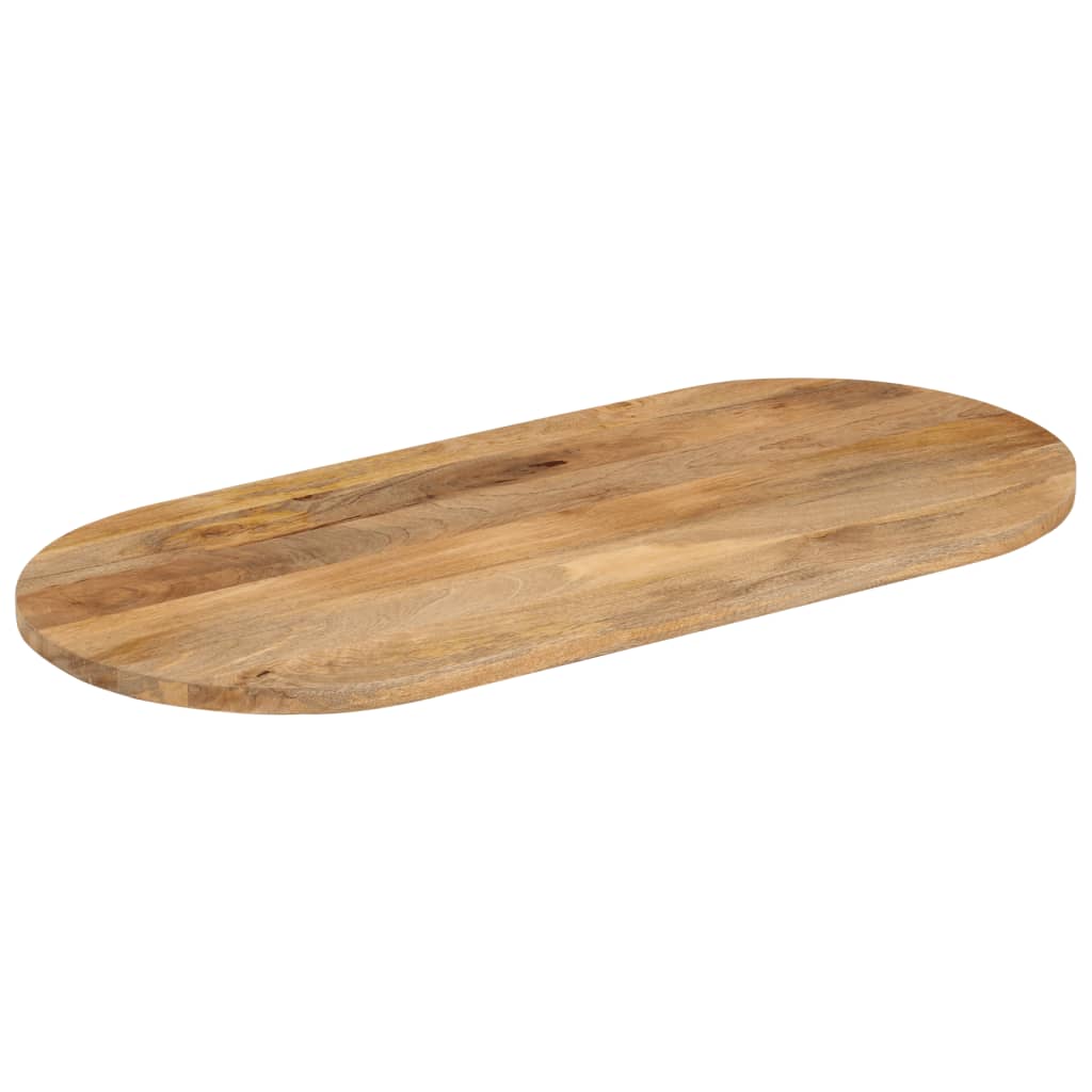 Bordplate 100x50x2,5 cm oval heltre mango vidaXL