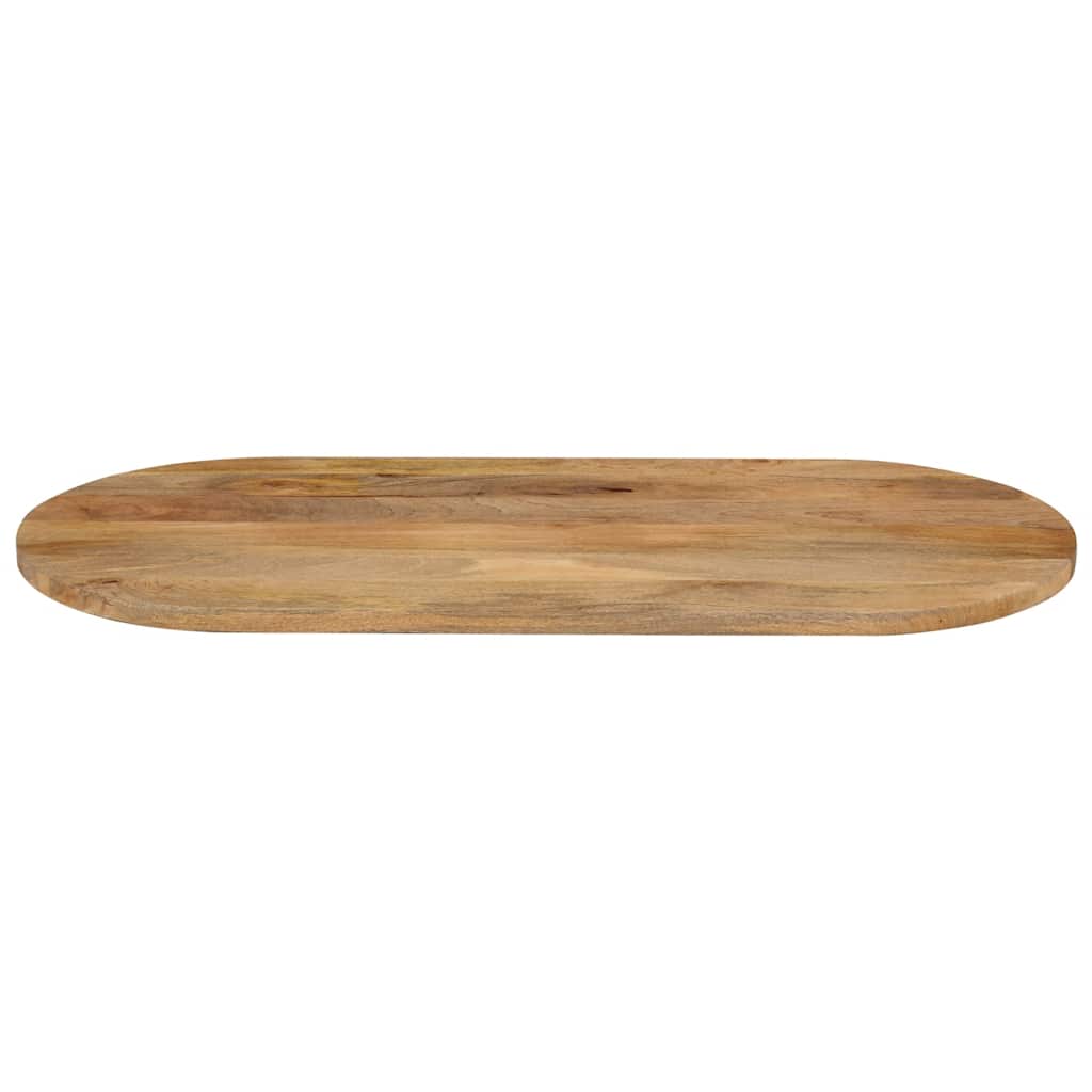 Bordplate 100x50x3,8 cm oval heltre mango vidaXL