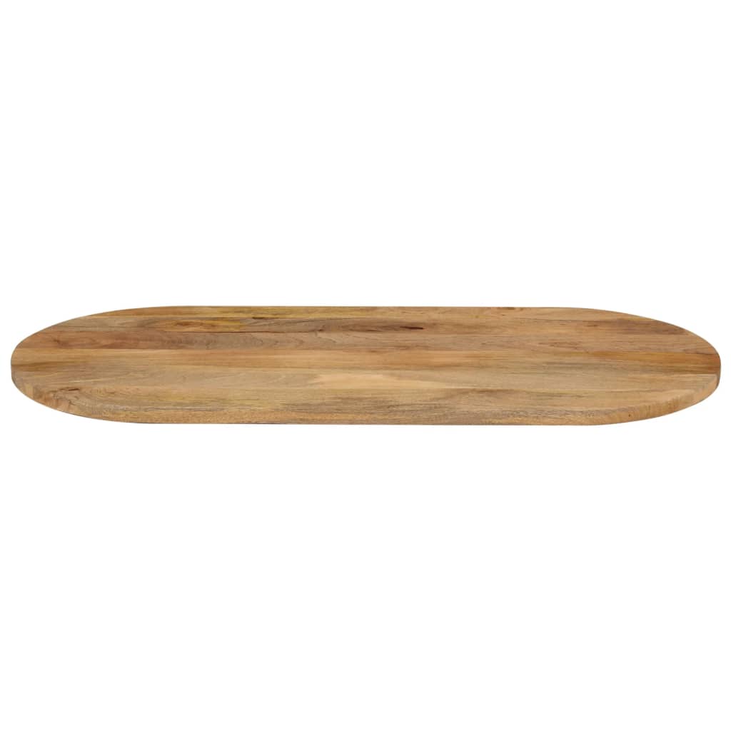 Bordplate 120x50x3,8 cm oval heltre mango