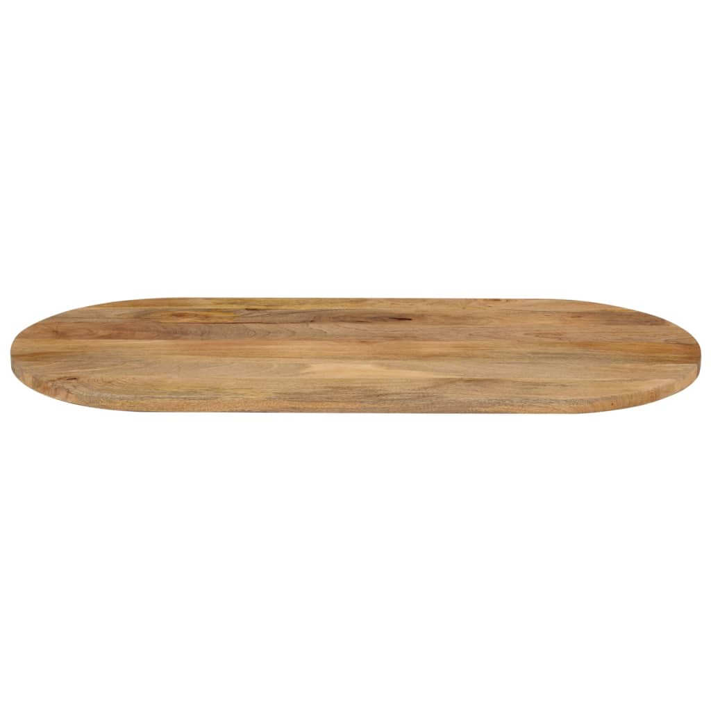 Bordplate 140x50x3,8 cm oval heltre mango vidaXL