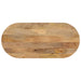 Bordplate 120x60x3,8 cm oval heltre mango