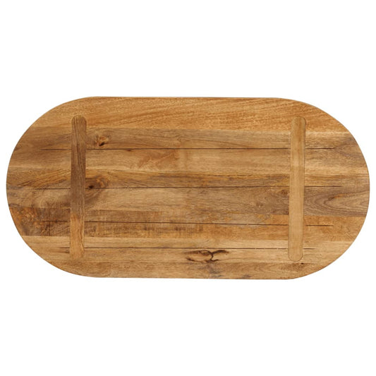 Bordplate 80x40x2,5 cm oval heltre mango