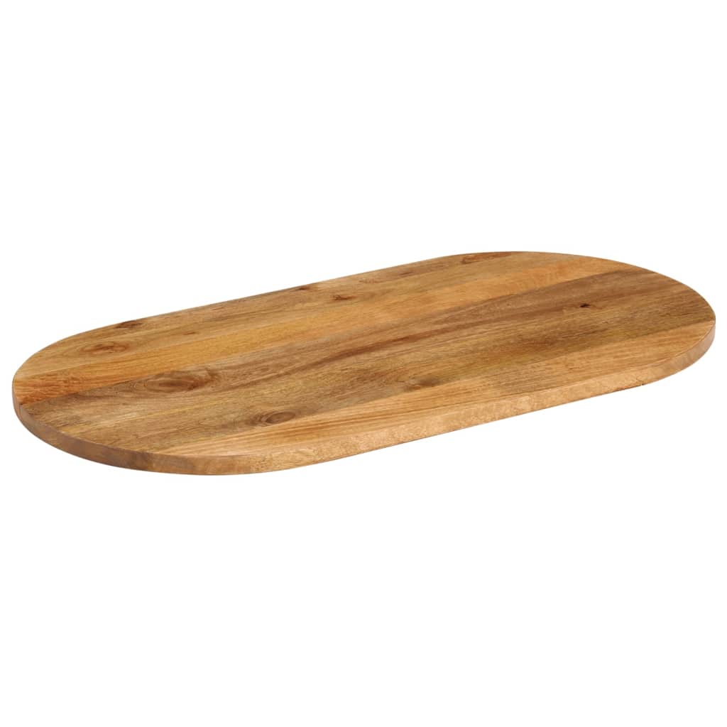 Bordplate 110x50x2,5 cm oval heltre mango vidaXL