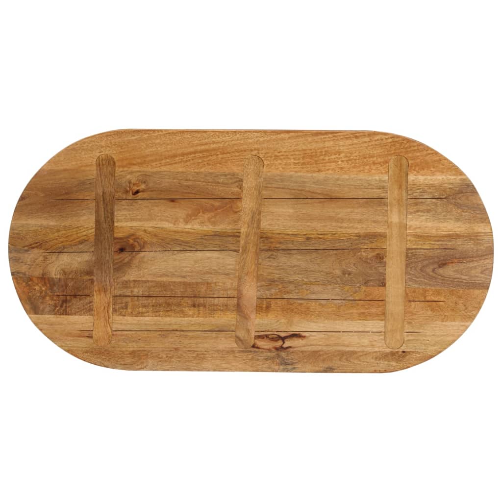Bordplate 100x40x3,8 cm oval heltre mango