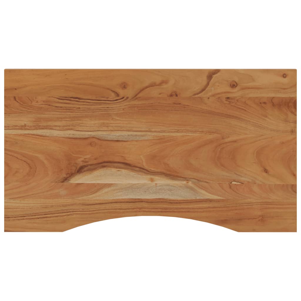 Skrivebordsplate 100x50x2,5 cm rektangulær heltre akasie