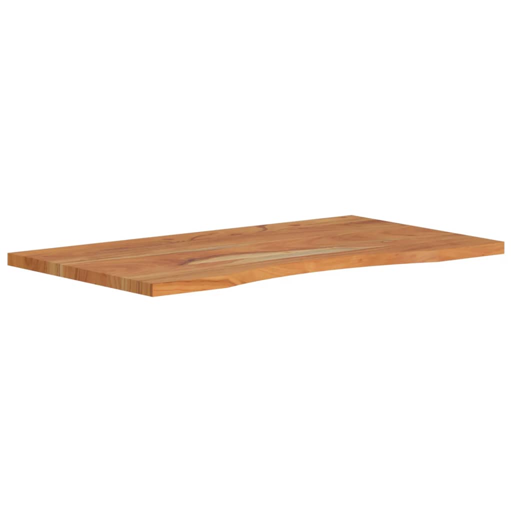 Skrivebordsplate 100x50x2,5 cm rektangulær heltre akasie