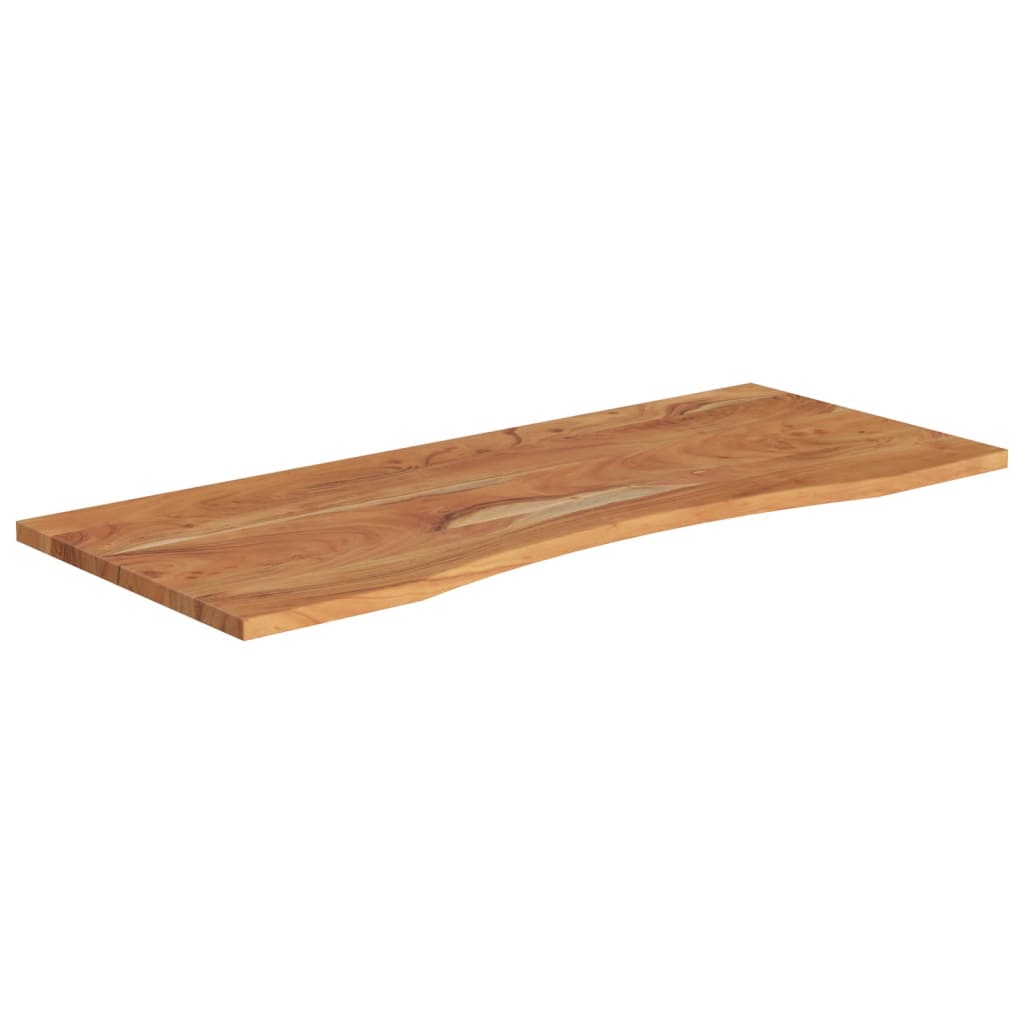 Skrivebordsplate 110x50x2,5 cm rektangulær heltre akasie