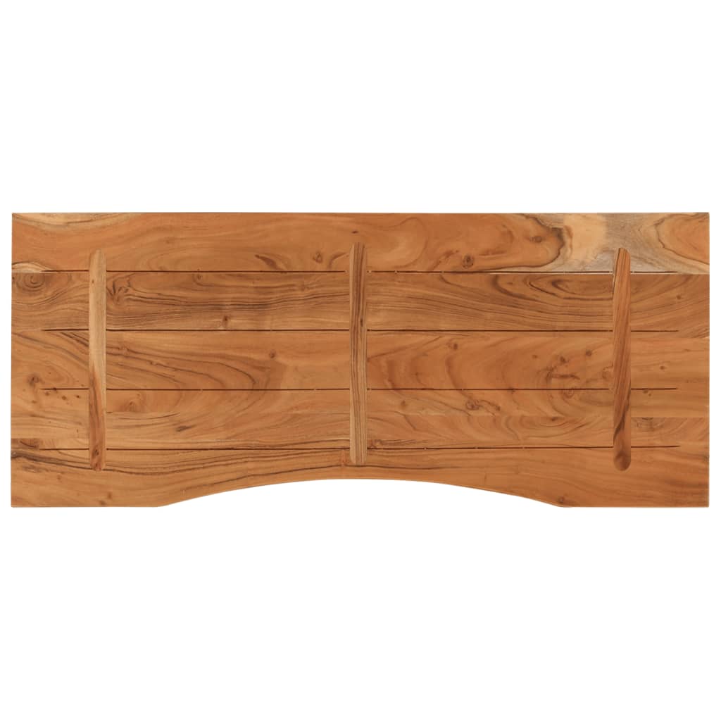 Skrivebordsplate 110x50x2,5 cm rektangulær heltre akasie
