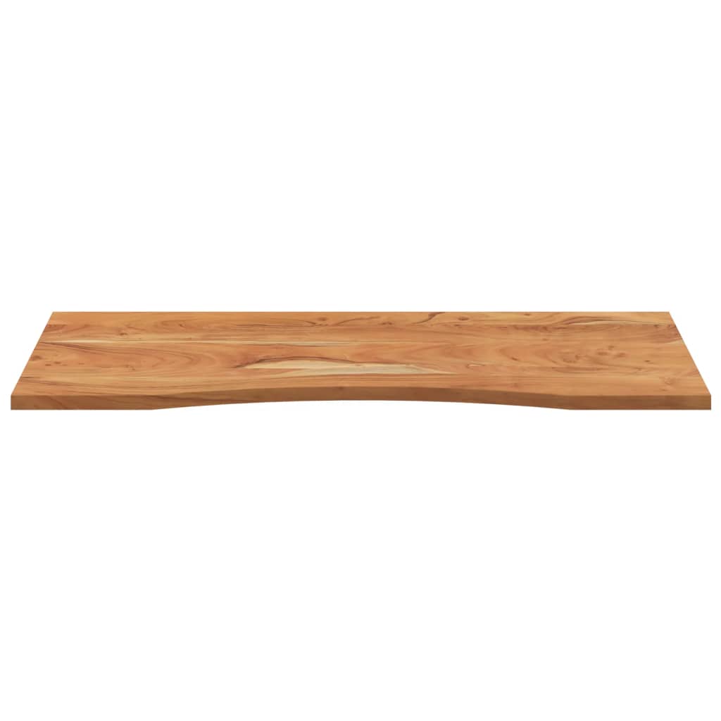 Skrivebordsplate 120x50x2,5 cm rektangulær heltre akasie