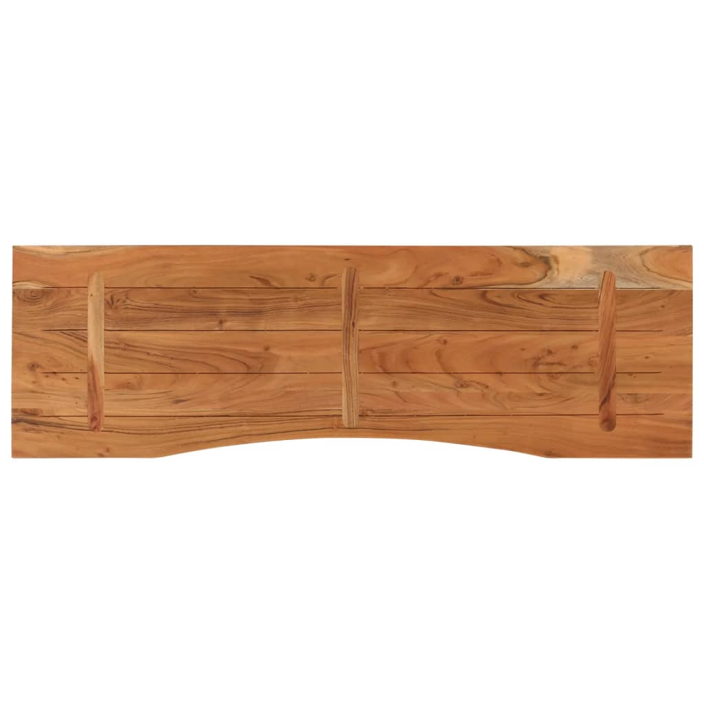 Skrivebordsplate 140x50x2,5 cm rektangulær heltre akasie