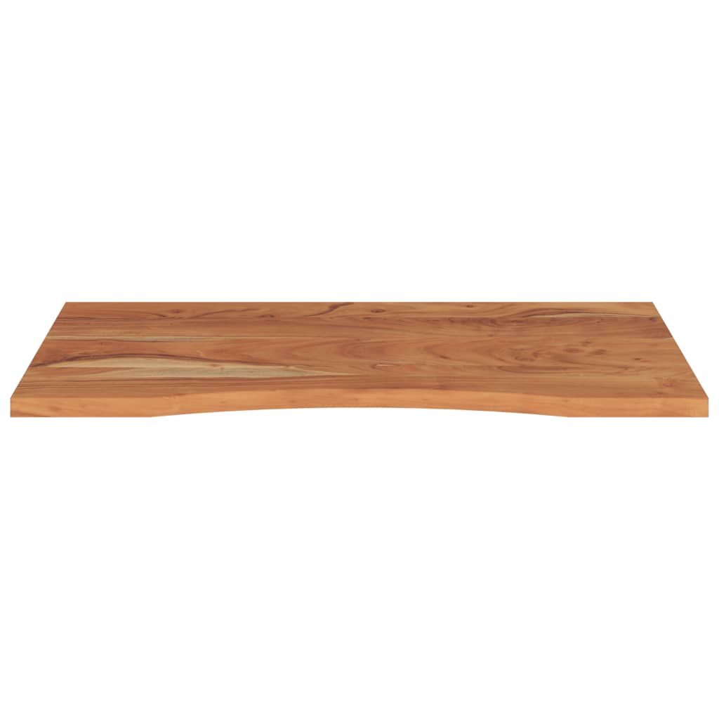 Skrivebordsplate 80x60x2,5 cm rektangulær heltre akasie
