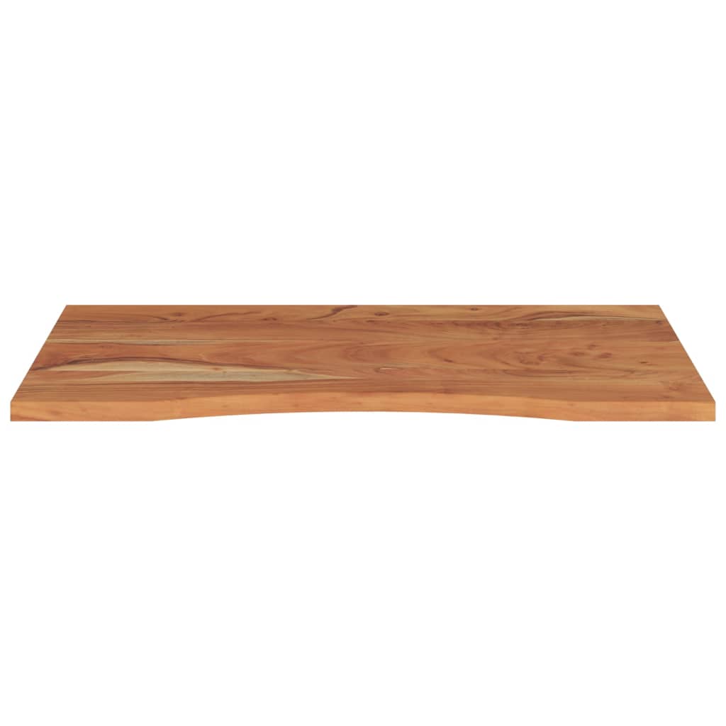 Skrivebordsplate 90x60x2,5 cm rektangulær heltre akasie