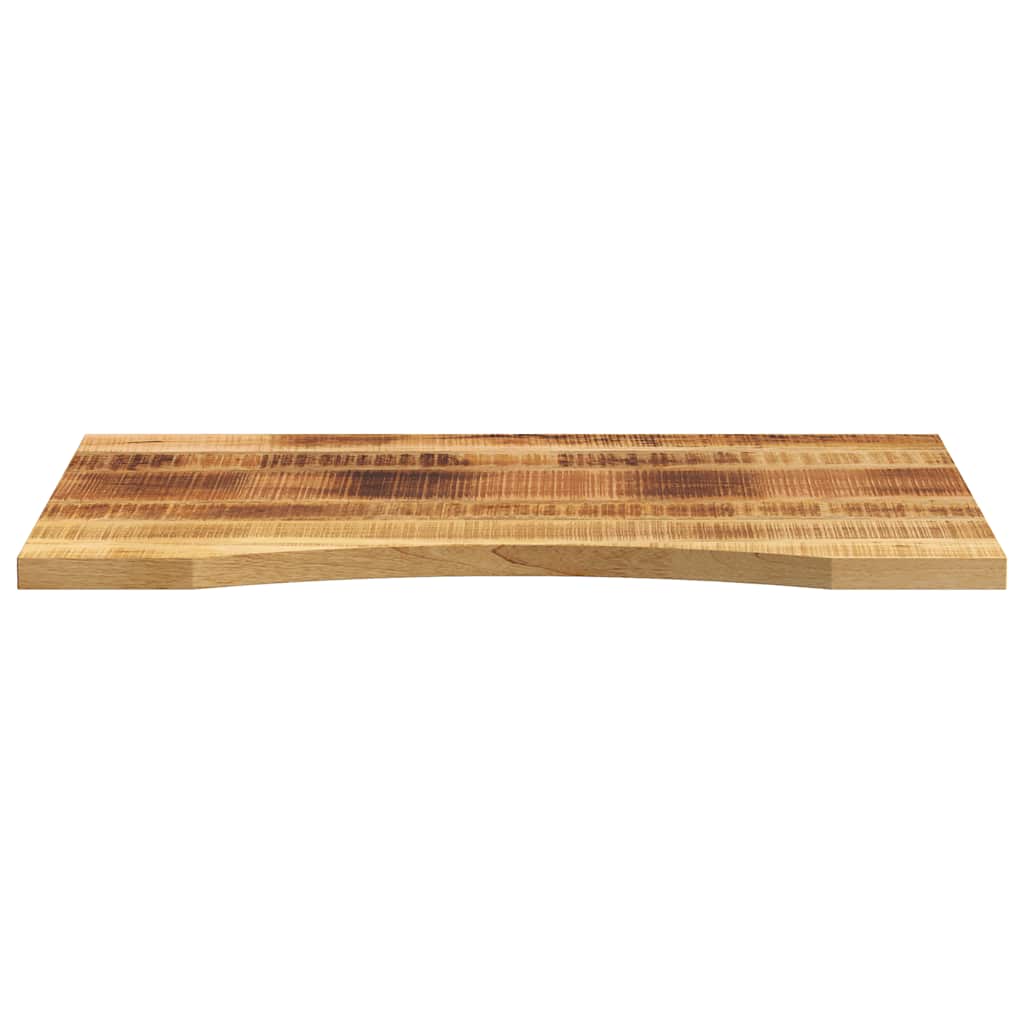 Skrivebordsplate med kurve 90x50x2,5 cm heltre grovt mangotre