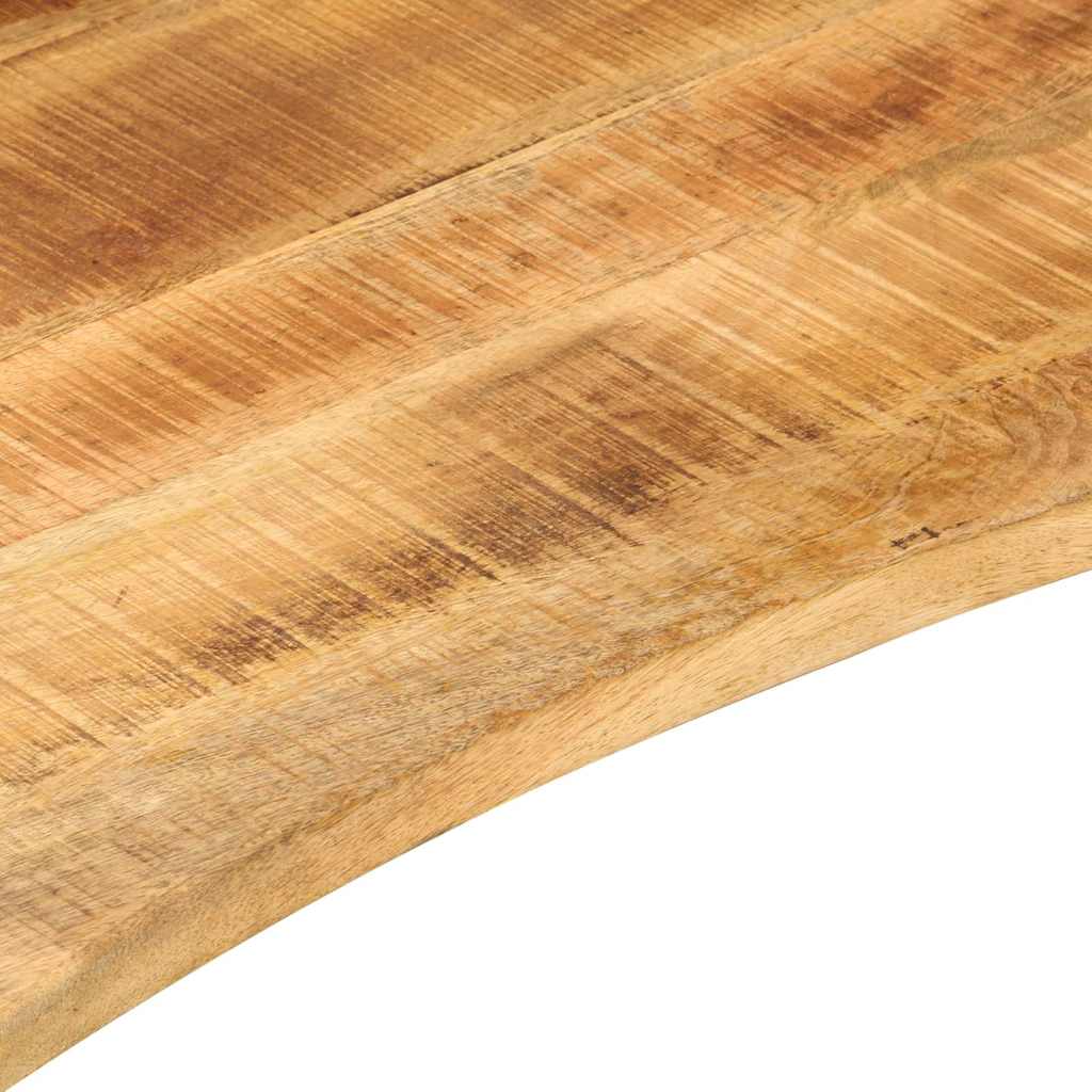 Skrivebordsplate med kurve 100x50x2,5 cm heltre grovt mangotre