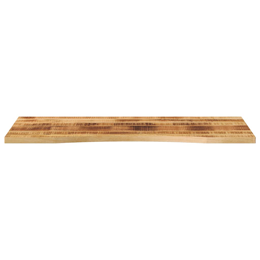 Skrivebordsplate med kurve 140x50x2,5 cm heltre grovt mangotre
