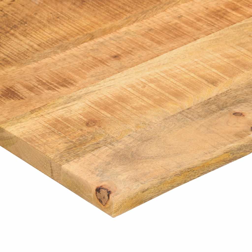 Skrivebordsplate med kurve 140x50x2,5 cm heltre grovt mangotre