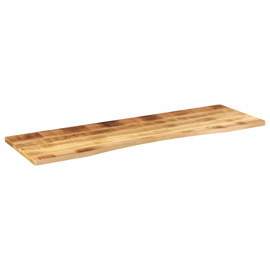 Skrivebordsplate med kurve 160x50x2,5 cm heltre grovt mangotre