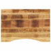 Skrivebordsplate med kurve 80x60x2,5 cm heltre grovt mangotre