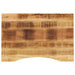 Skrivebordsplate med kurve 90x60x2,5 cm heltre grovt mangotre