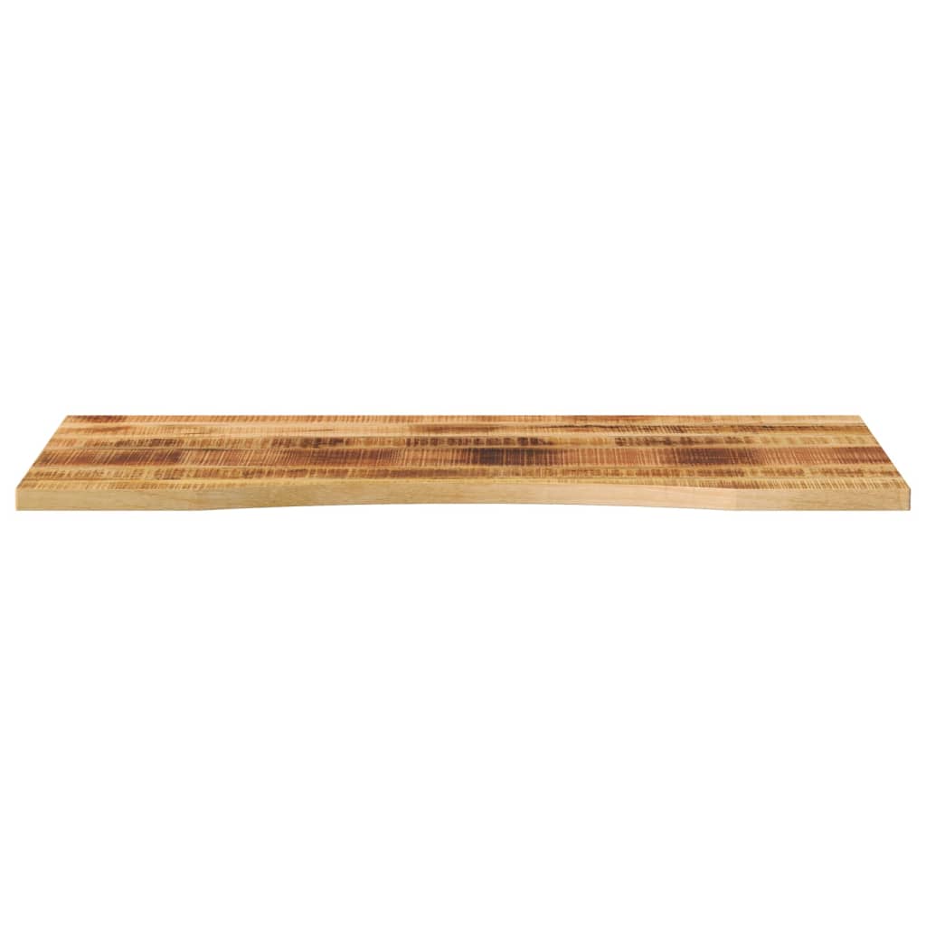 Skrivebordsplate med kurve 140x60x2,5 cm heltre grovt mangotre