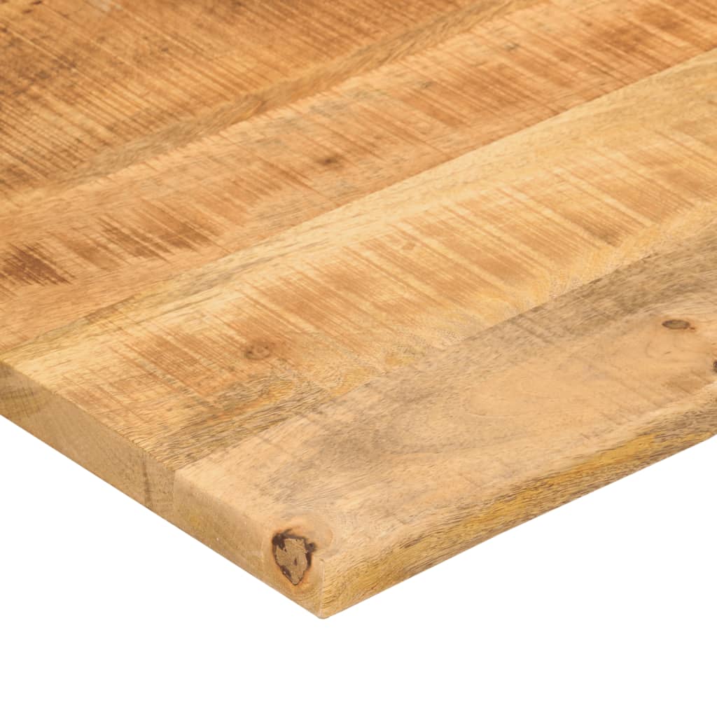 Skrivebordsplate med kurve 140x60x2,5 cm heltre grovt mangotre