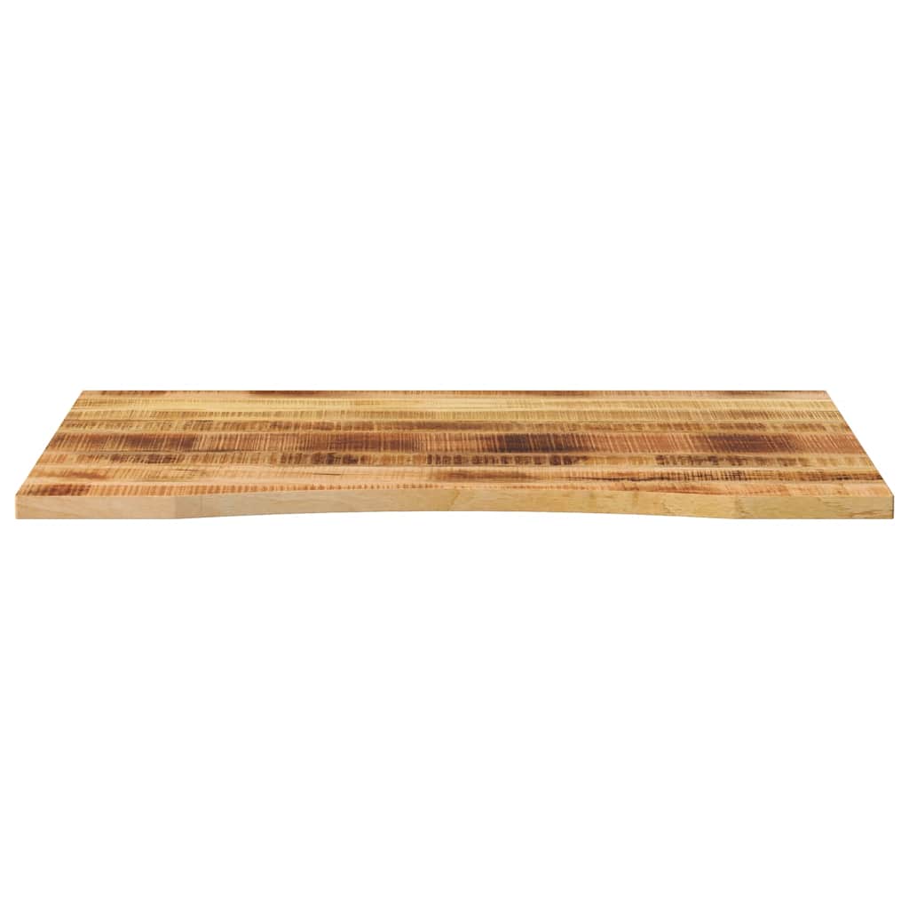 Skrivebordsplate med kurve 110x80x2,5 cm heltre grovt mangotre