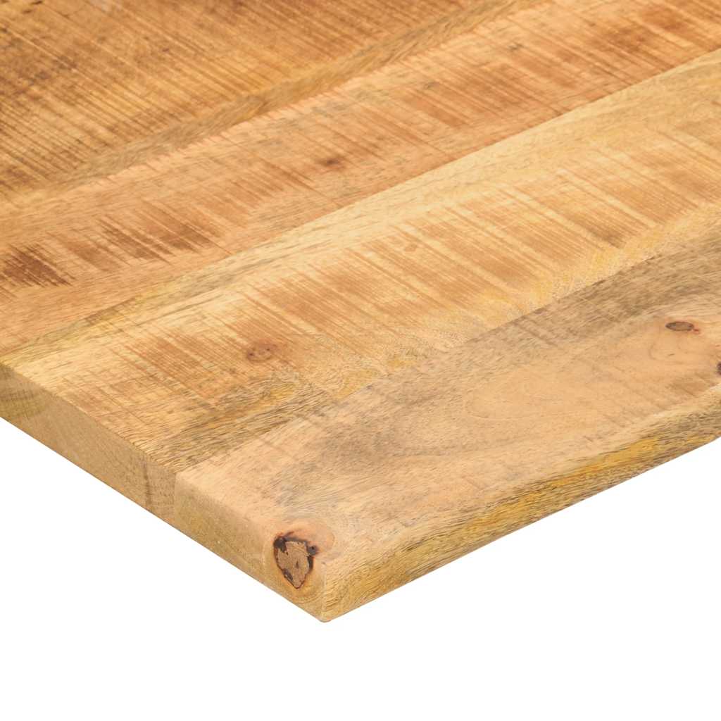 Skrivebordsplate med kurve 110x80x2,5 cm heltre grovt mangotre