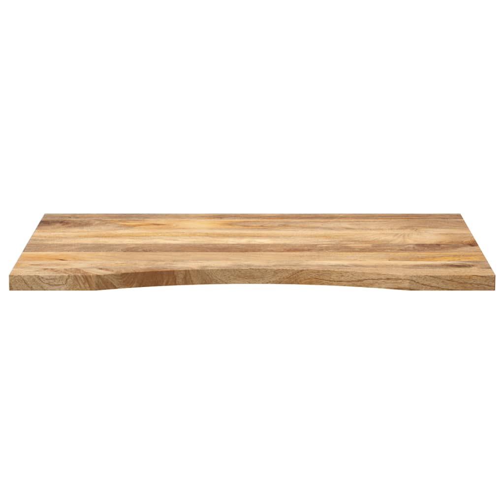 Skrivebordsplate med kurve 100x50x2,5 cm heltre grovt mangotre