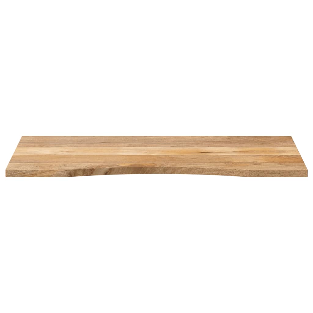 Skrivebordsplate med kurve 140x50x2,5 cm heltre grovt mangotre