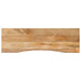 Skrivebordsplate med kurve 160x50x2,5 cm heltre grovt mangotre