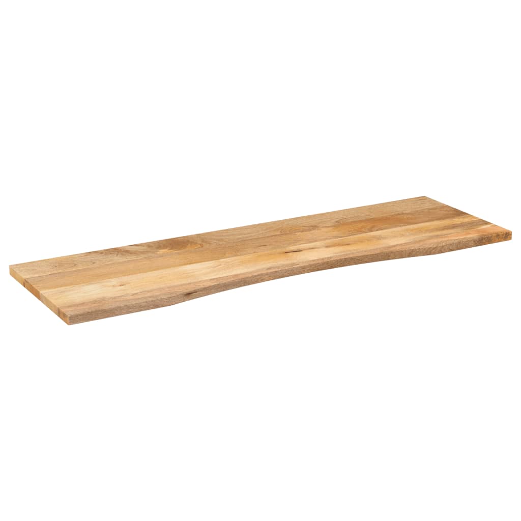 Skrivebordsplate med kurve 160x50x2,5 cm heltre grovt mangotre