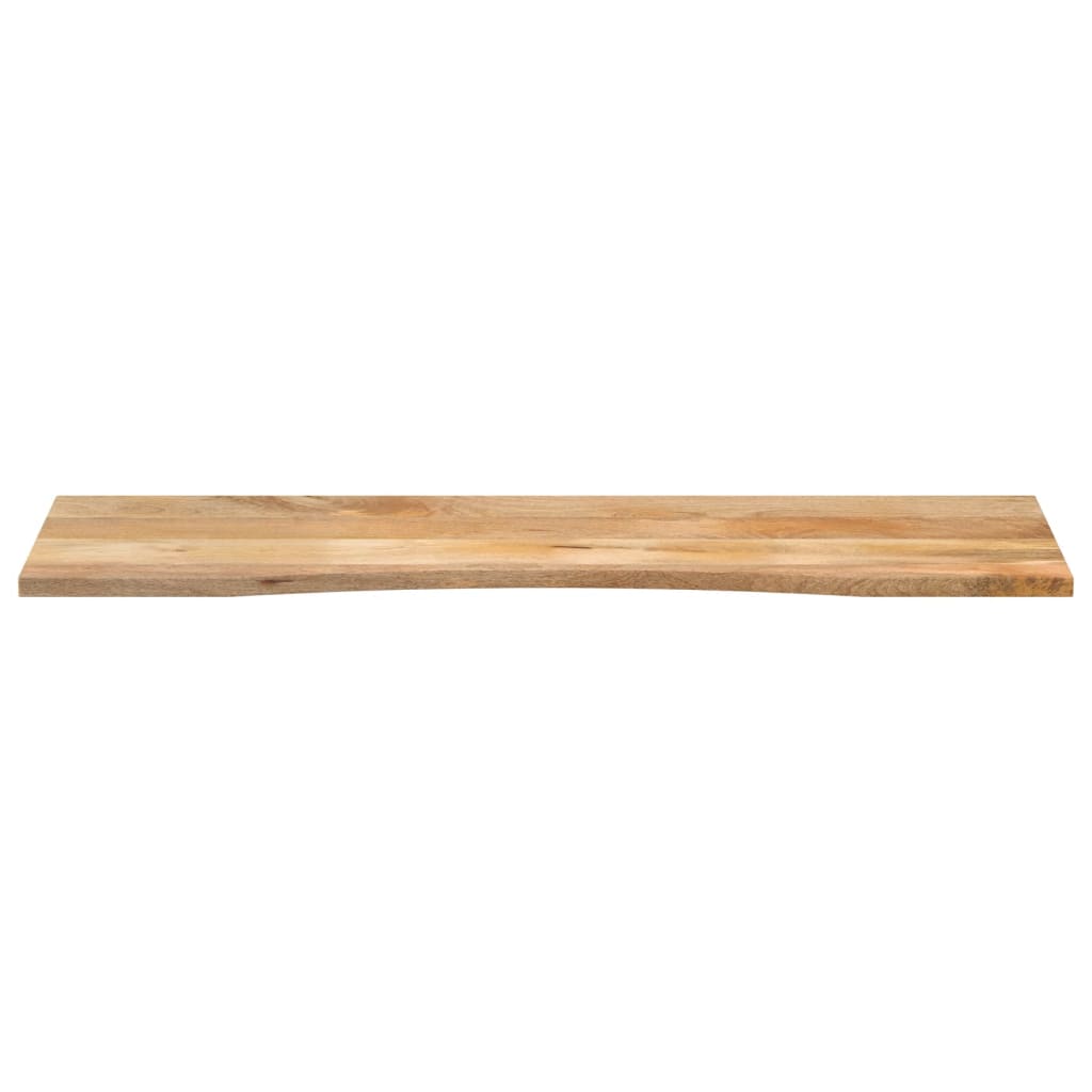 Skrivebordsplate med kurve 160x50x2,5 cm heltre grovt mangotre