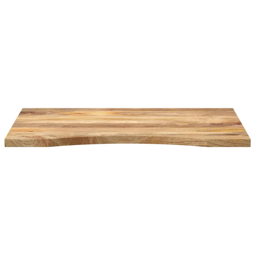 Skrivebordsplate med kurve 100x60x2,5 cm heltre grovt mangotre
