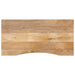 Skrivebordsplate med kurve 120x60x2,5 cm heltre grovt mangotre