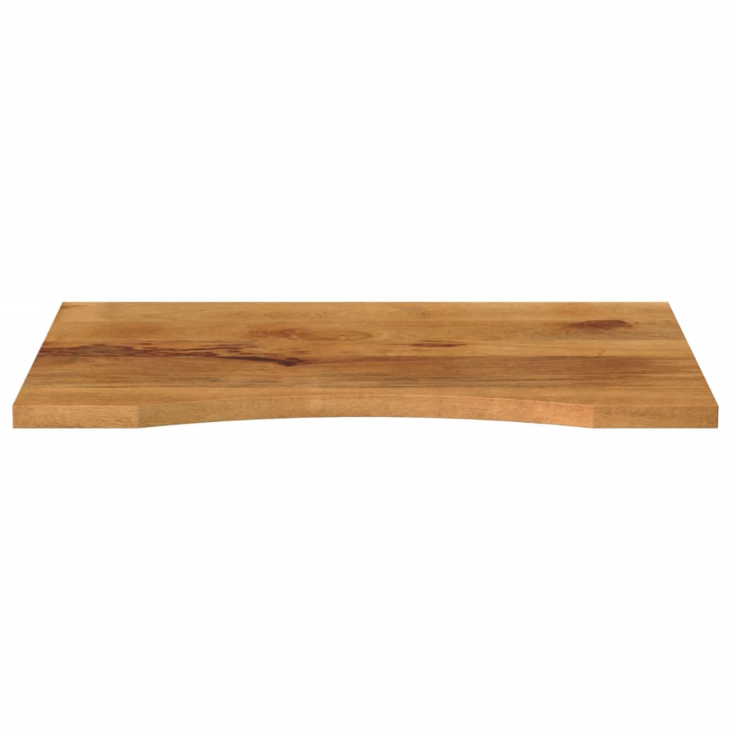 Skrivebordsplate med kurve 90x50x2,5 cm heltre grovt mangotre